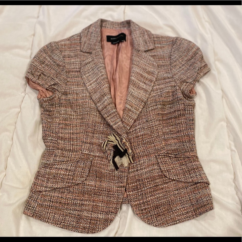 BCBG MaxAzria Tweed Blazer Jacket XS / Petite